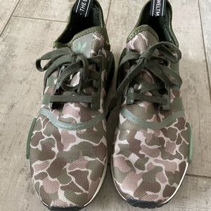 Men’s camo Adidas running shoes